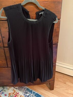 Adrianna Papell pleated sleeveless blouse